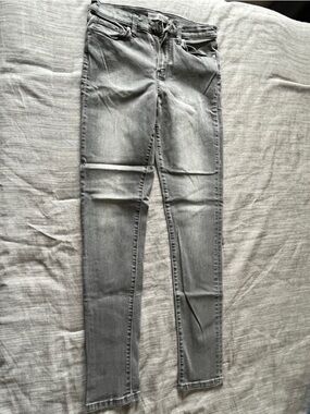 Banana republic 27L high rise gray skinny jeans